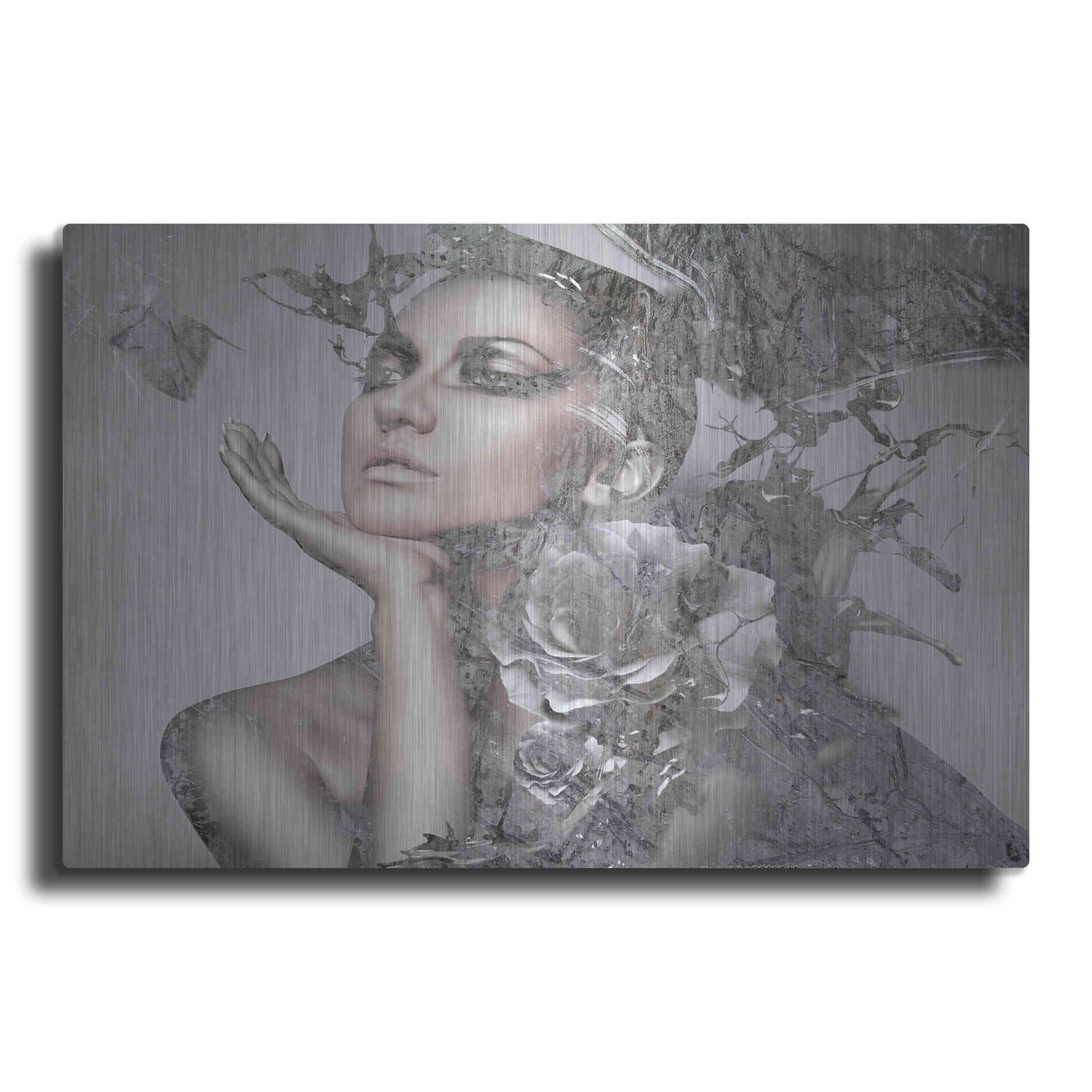 Luxe Metal Art 'Cool Grey' by GraphINC, Metal Wall Art