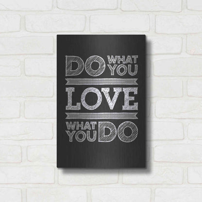 Luxe Metal Art 'Do What You Love' by GraphINC, Metal Wall Art,12x16