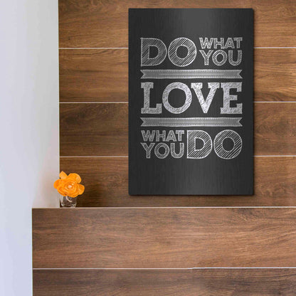 Luxe Metal Art 'Do What You Love' by GraphINC, Metal Wall Art,12x16