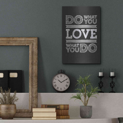 Luxe Metal Art 'Do What You Love' by GraphINC, Metal Wall Art,12x16