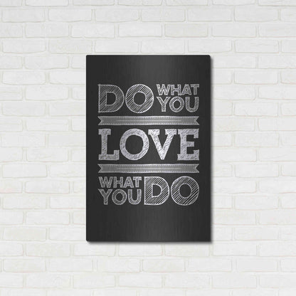 Luxe Metal Art 'Do What You Love' by GraphINC, Metal Wall Art,24x36