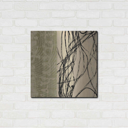 Luxe Metal Art 'Fibers 2' by GraphINC, Metal Wall Art,24x24