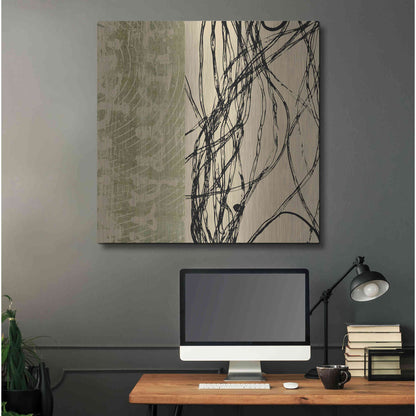 Luxe Metal Art 'Fibers 2' by GraphINC, Metal Wall Art,36x36