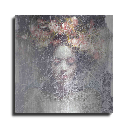 Luxe Metal Art 'Flower Crown' by GraphINC, Metal Wall Art