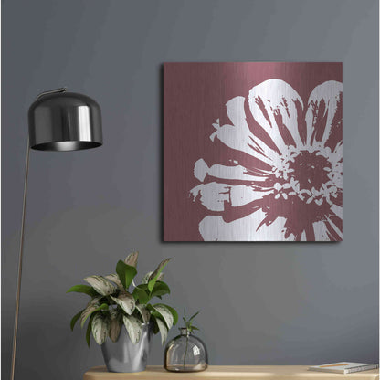 Luxe Metal Art 'Flower II' by GraphINC, Metal Wall Art,24x24