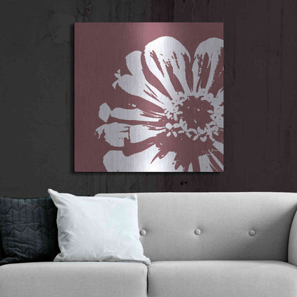 Luxe Metal Art 'Flower II' by GraphINC, Metal Wall Art,36x36