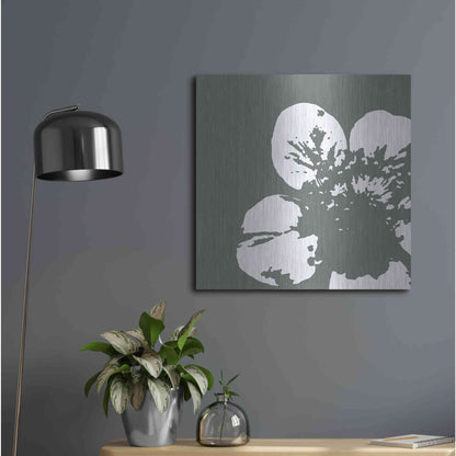 Luxe Metal Art 'Flower III' by GraphINC, Metal Wall Art,24x24