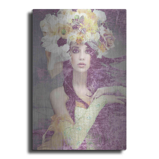 Luxe Metal Art 'Flower Lady' by GraphINC, Metal Wall Art