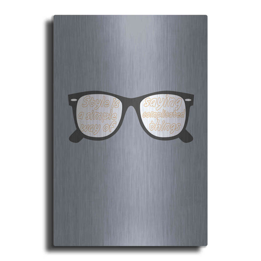 Luxe Metal Art 'Glasses' by GraphINC, Metal Wall Art