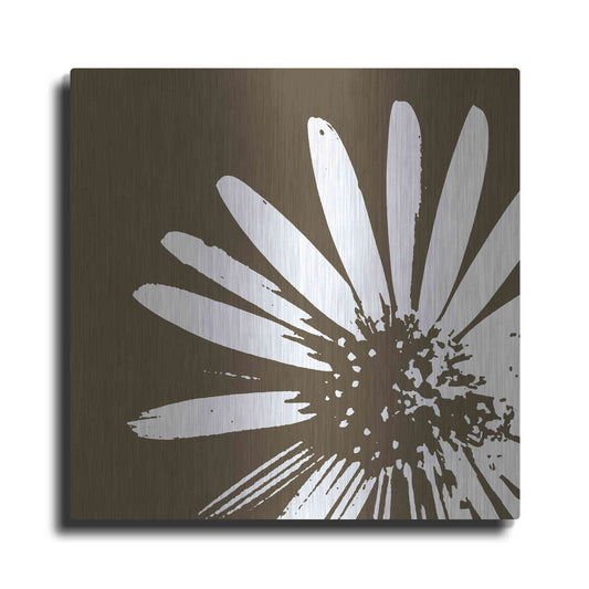 Luxe Metal Art 'Graphic Flower 2' by GraphINC, Metal Wall Art