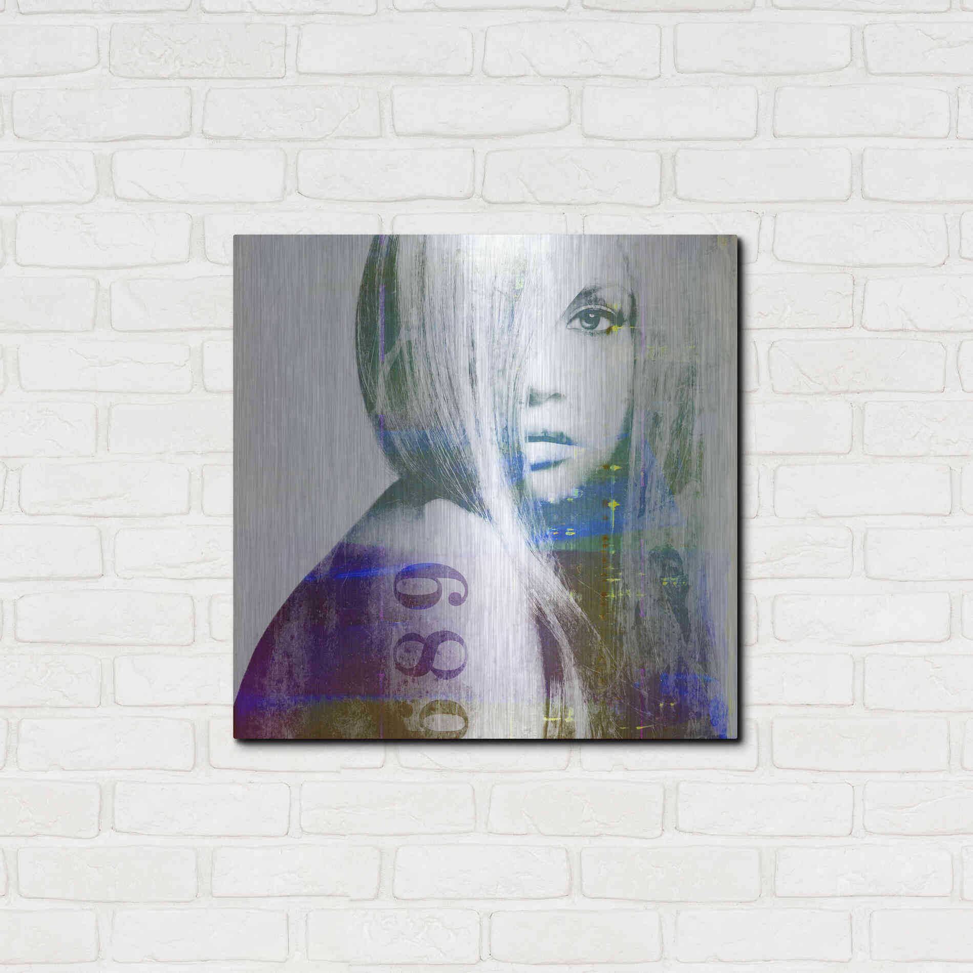 Luxe Metal Art 'It’s You' by GraphINC, Metal Wall Art,24x24