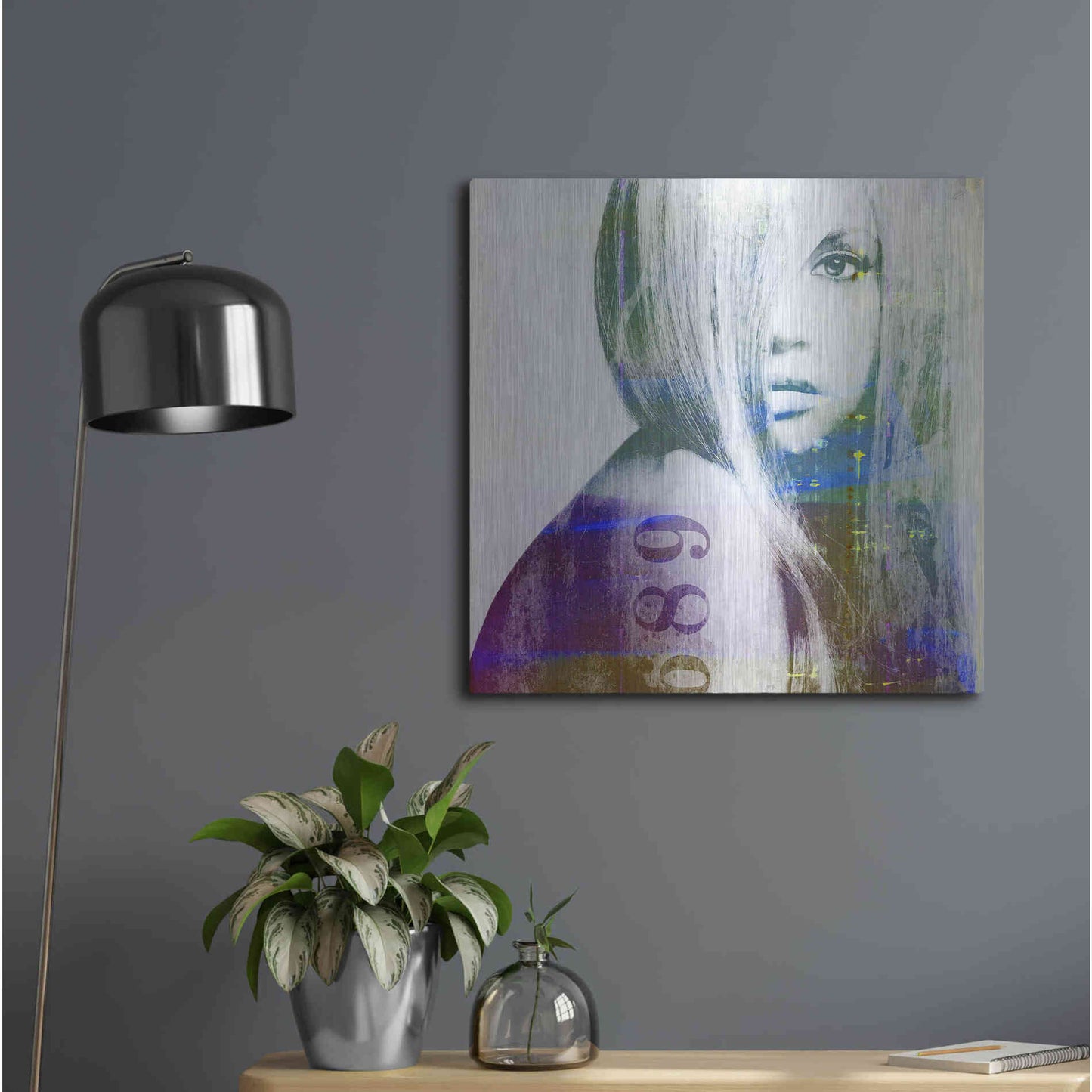 Luxe Metal Art 'It’s You' by GraphINC, Metal Wall Art,24x24