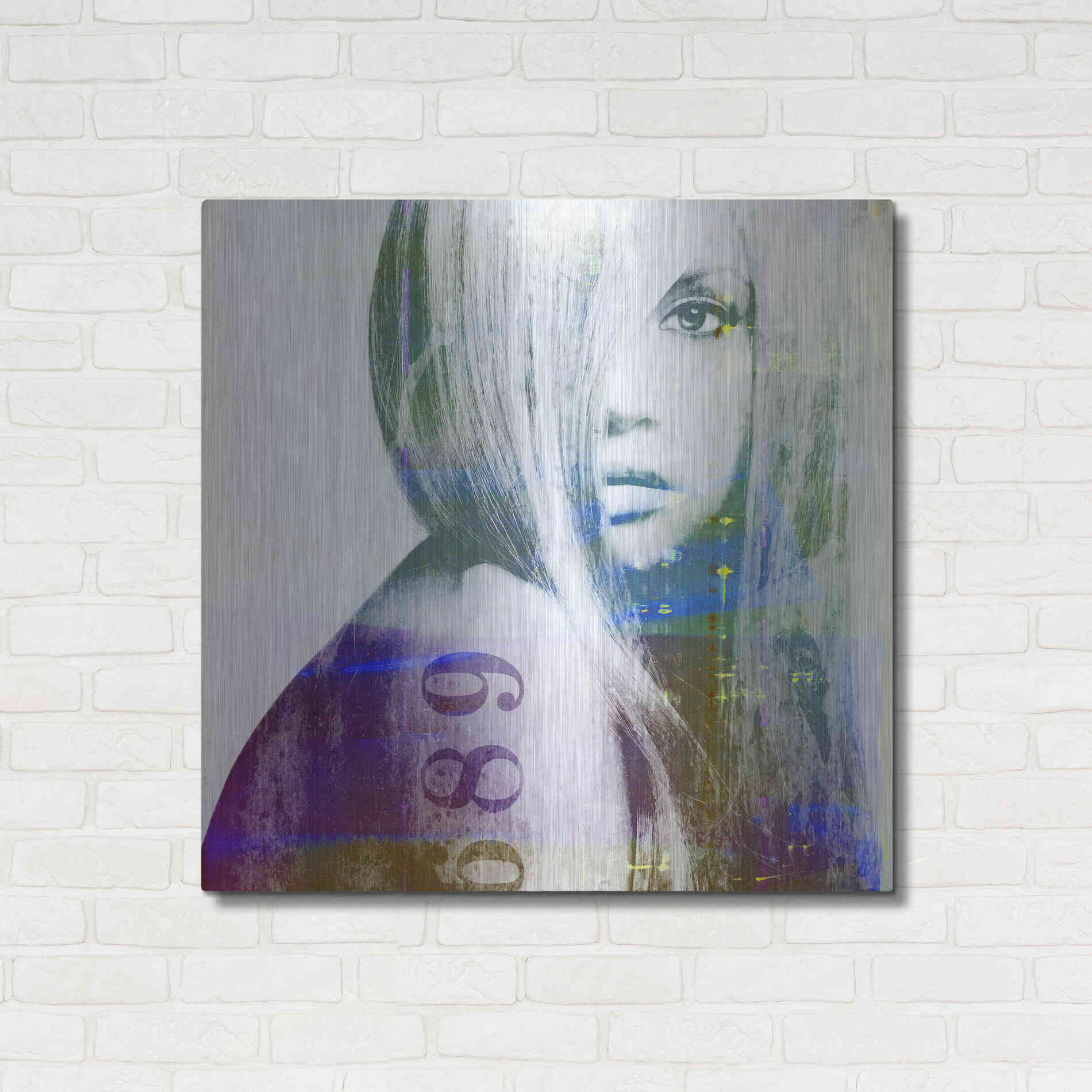 Luxe Metal Art 'It’s You' by GraphINC, Metal Wall Art,36x36