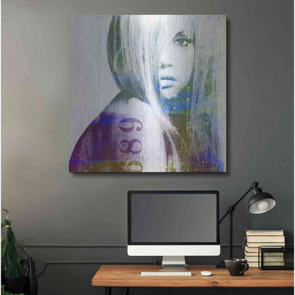 Luxe Metal Art 'It’s You' by GraphINC, Metal Wall Art,36x36