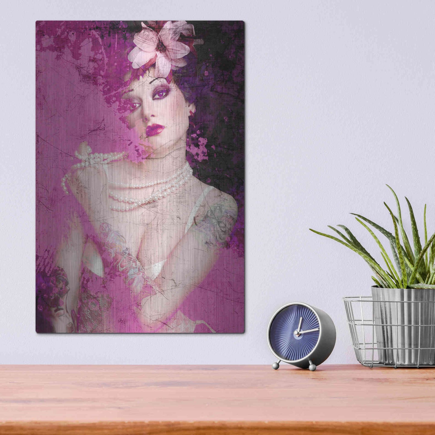 Luxe Metal Art 'I’m Pink' by GraphINC, Metal Wall Art,12x16