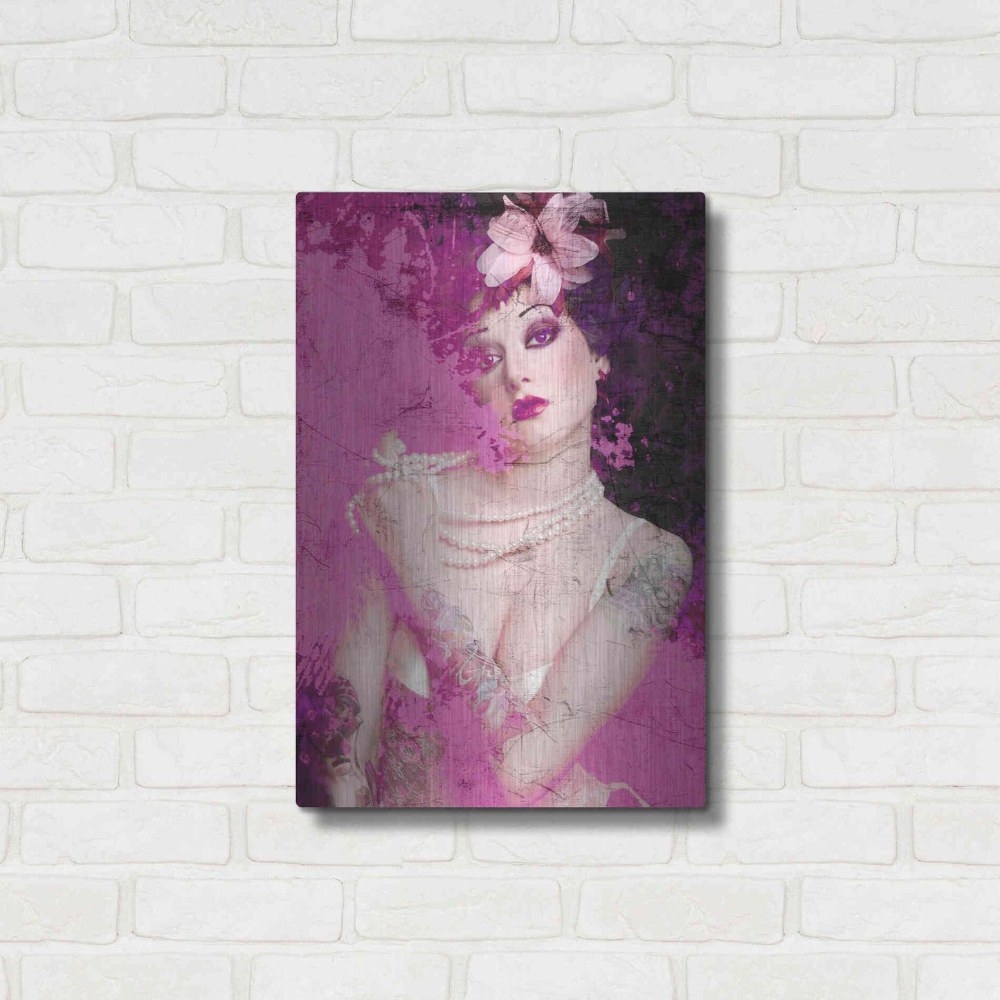 Luxe Metal Art 'I’m Pink' by GraphINC, Metal Wall Art,16x24