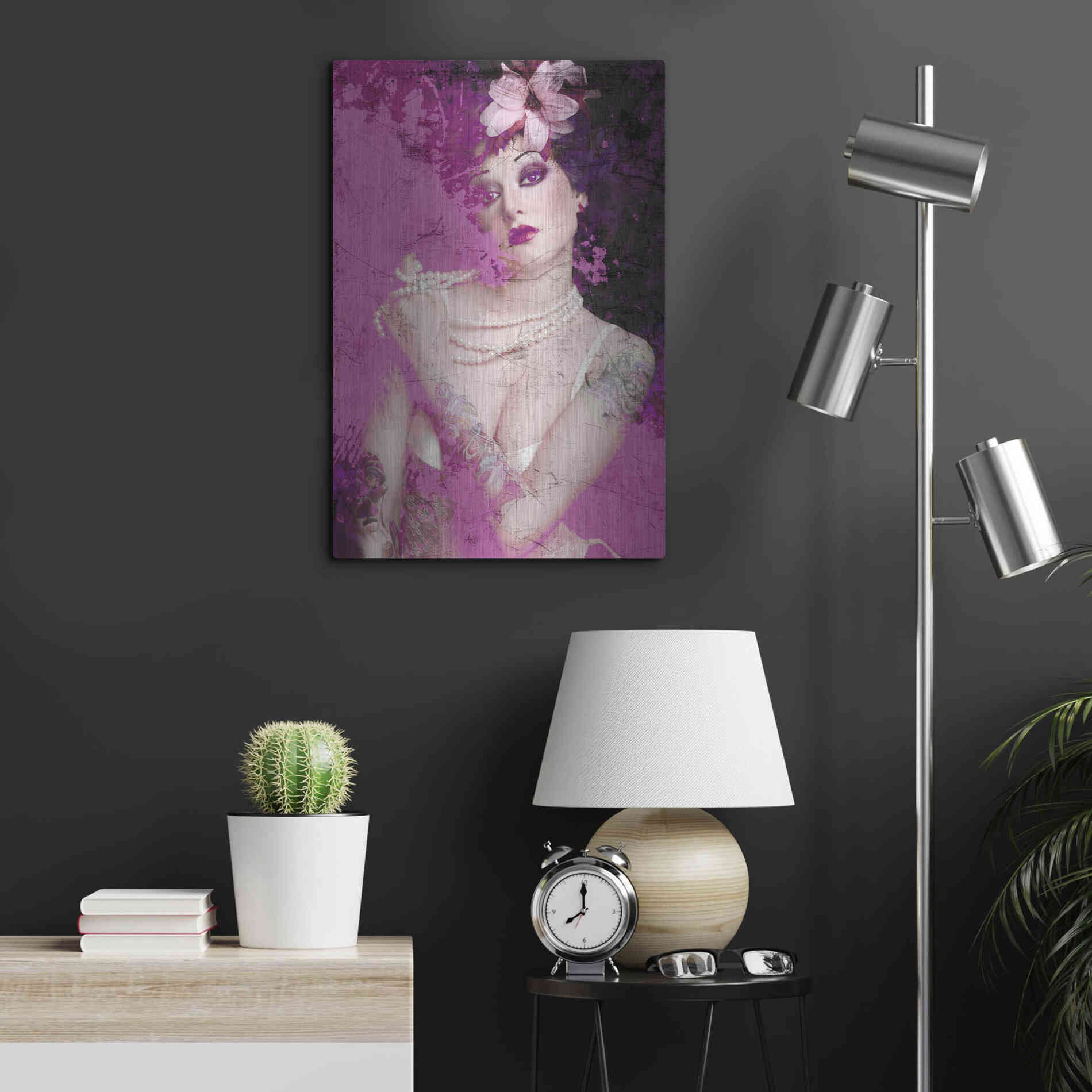 Luxe Metal Art 'I’m Pink' by GraphINC, Metal Wall Art,16x24