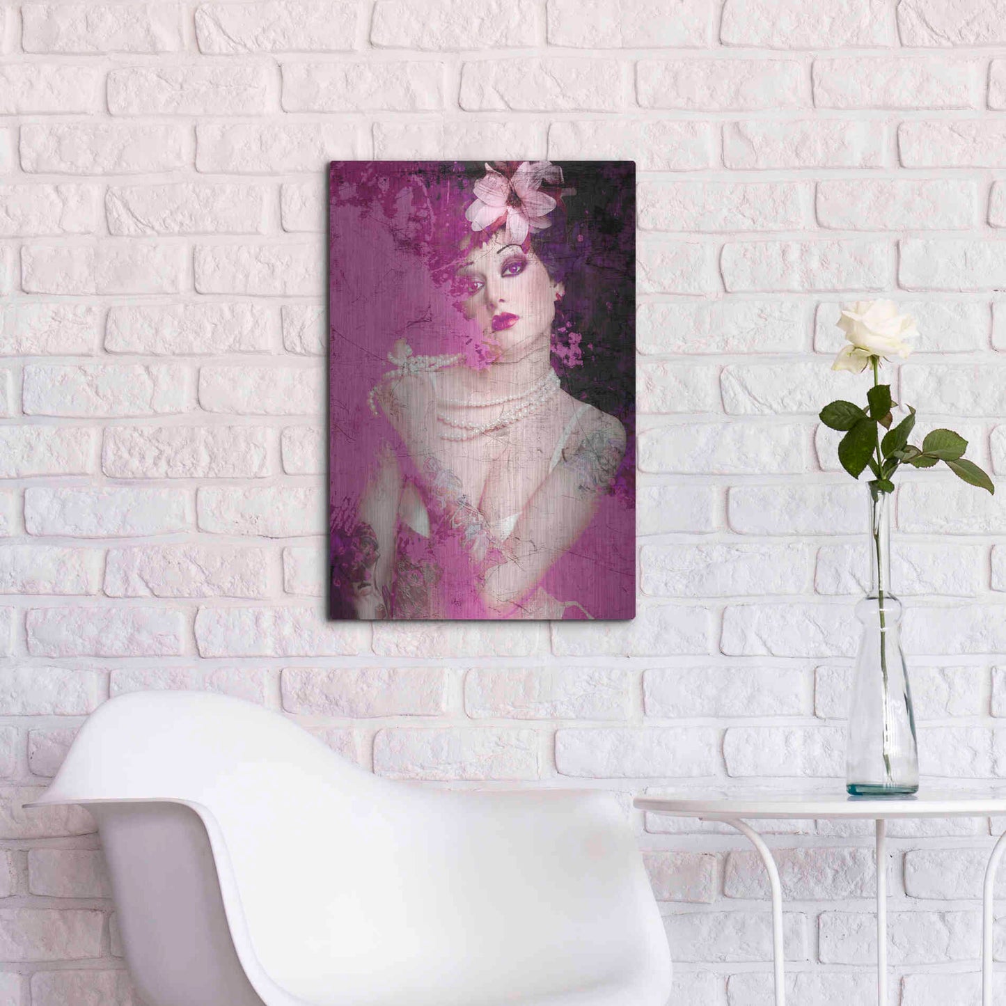 Luxe Metal Art 'I’m Pink' by GraphINC, Metal Wall Art,16x24