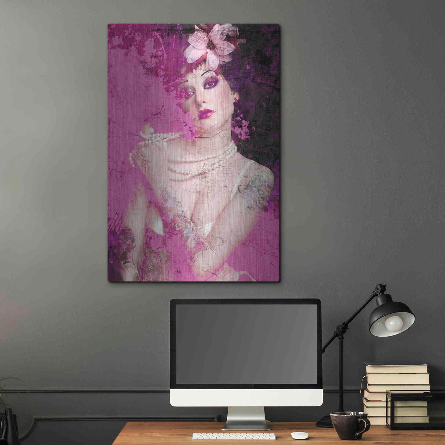 Luxe Metal Art 'I’m Pink' by GraphINC, Metal Wall Art,24x36