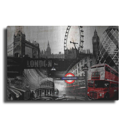 Luxe Metal Art 'London' by GraphINC, Metal Wall Art