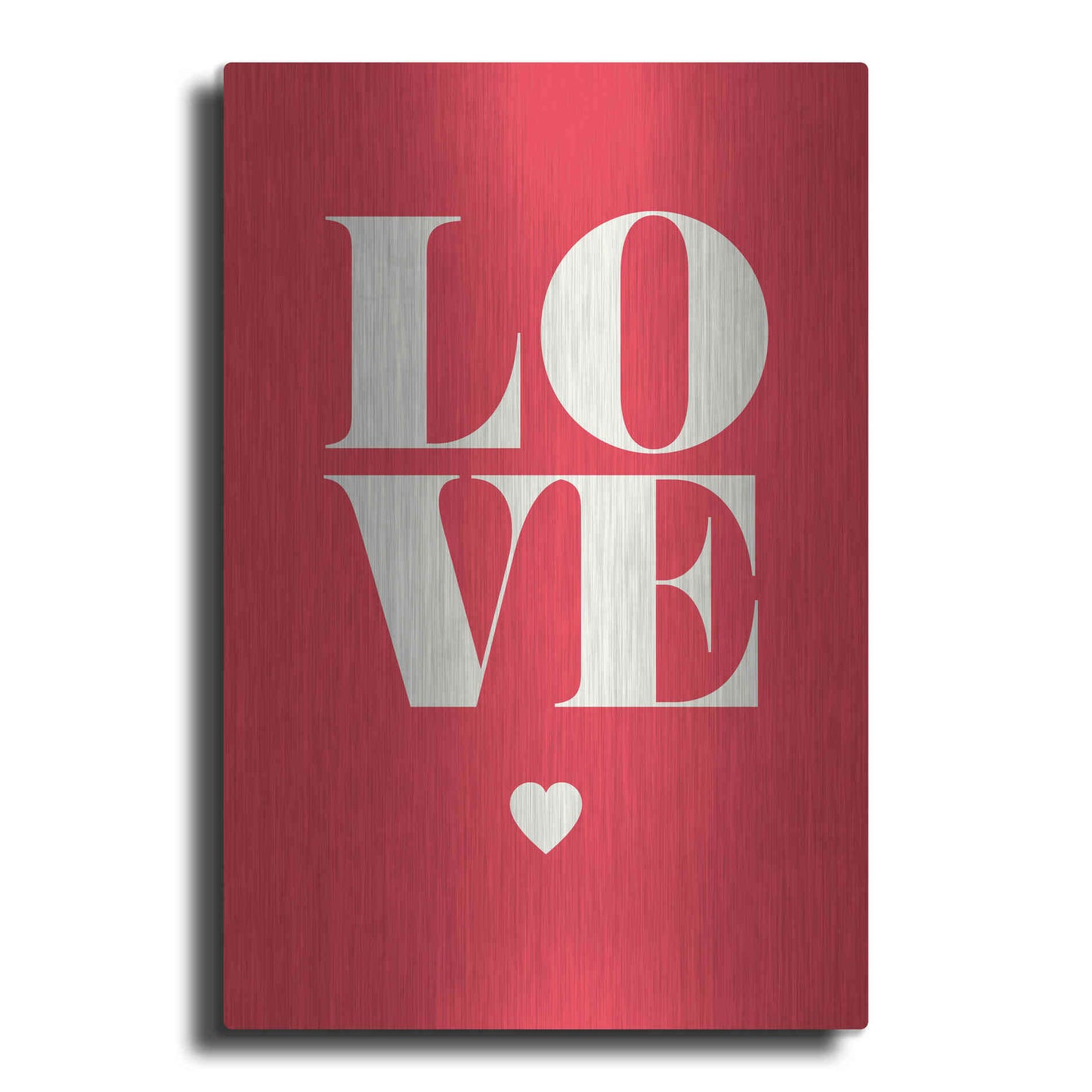 Luxe Metal Art 'Love' by GraphINC, Metal Wall Art