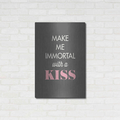 Luxe Metal Art 'Make Me Immortal' by GraphINC, Metal Wall Art,24x36