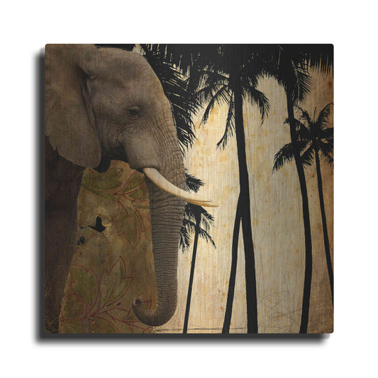 Luxe Metal Art 'Mighty Elephant 1' by GraphINC, Metal Wall Art