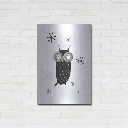 Luxe Metal Art 'Owl I' by GraphINC, Metal Wall Art,24x36