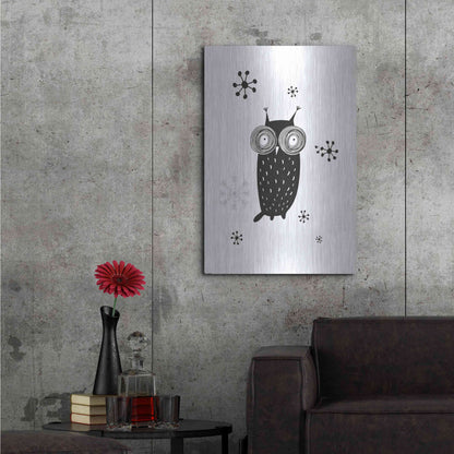 Luxe Metal Art 'Owl I' by GraphINC, Metal Wall Art,24x36