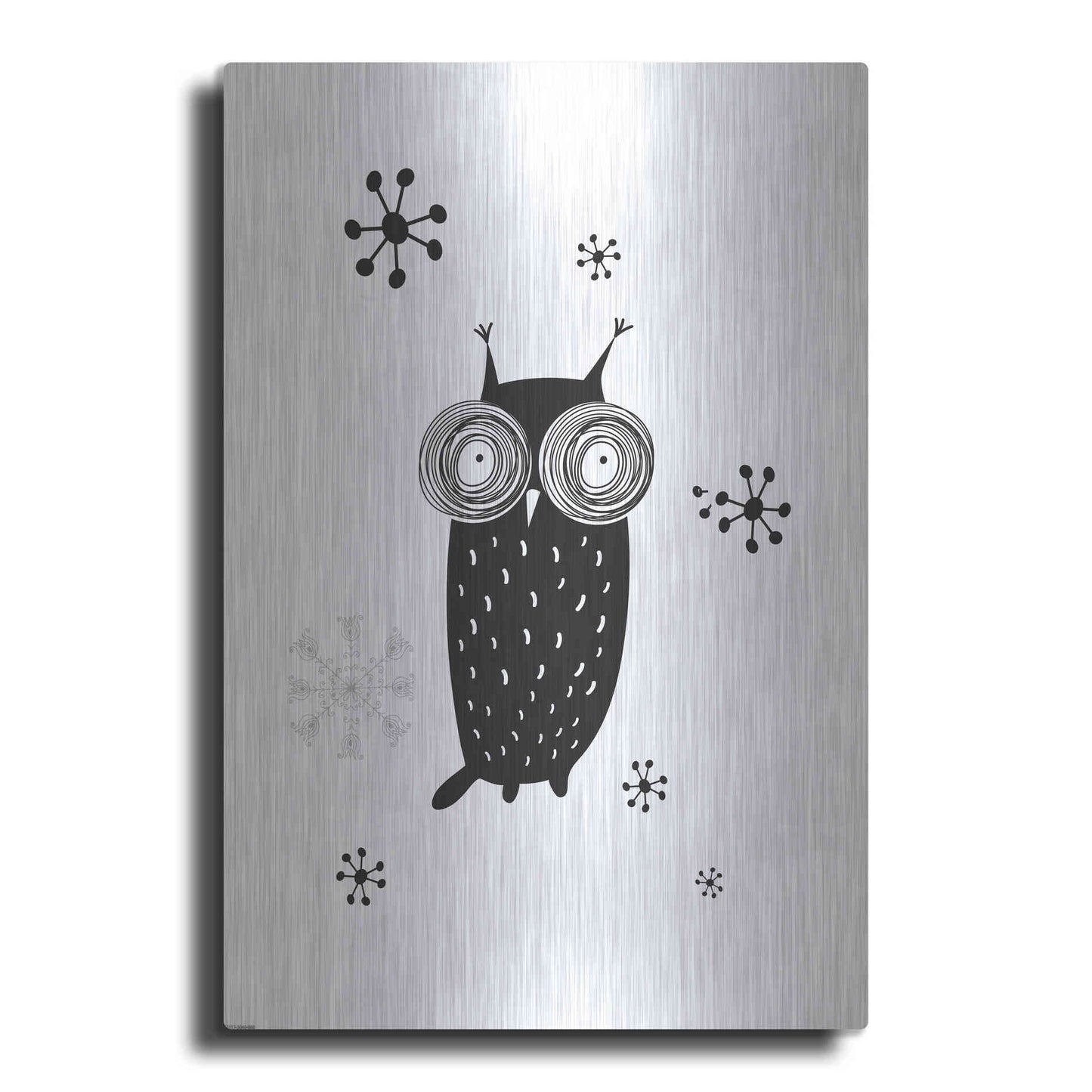 Luxe Metal Art 'Owl I' by GraphINC, Metal Wall Art