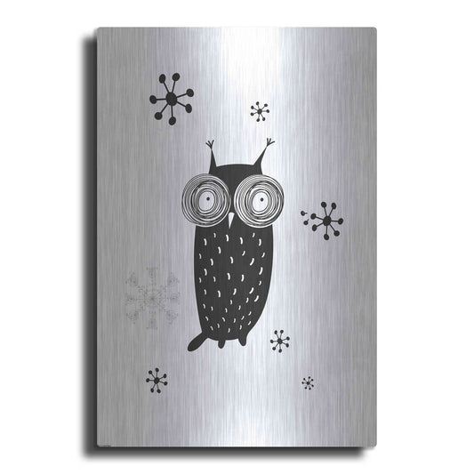 Luxe Metal Art 'Owl I' by GraphINC, Metal Wall Art