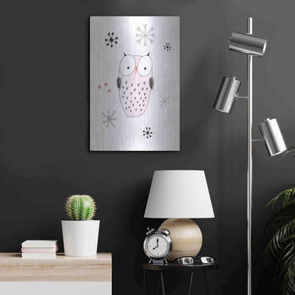 Luxe Metal Art 'Owl III' by GraphINC, Metal Wall Art,16x24