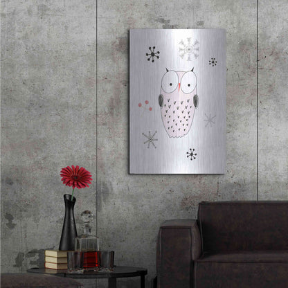 Luxe Metal Art 'Owl III' by GraphINC, Metal Wall Art,24x36