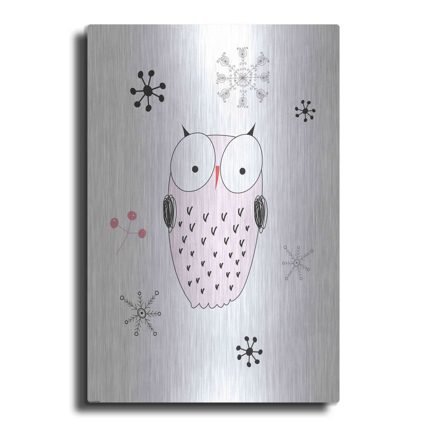 Luxe Metal Art 'Owl III' by GraphINC, Metal Wall Art