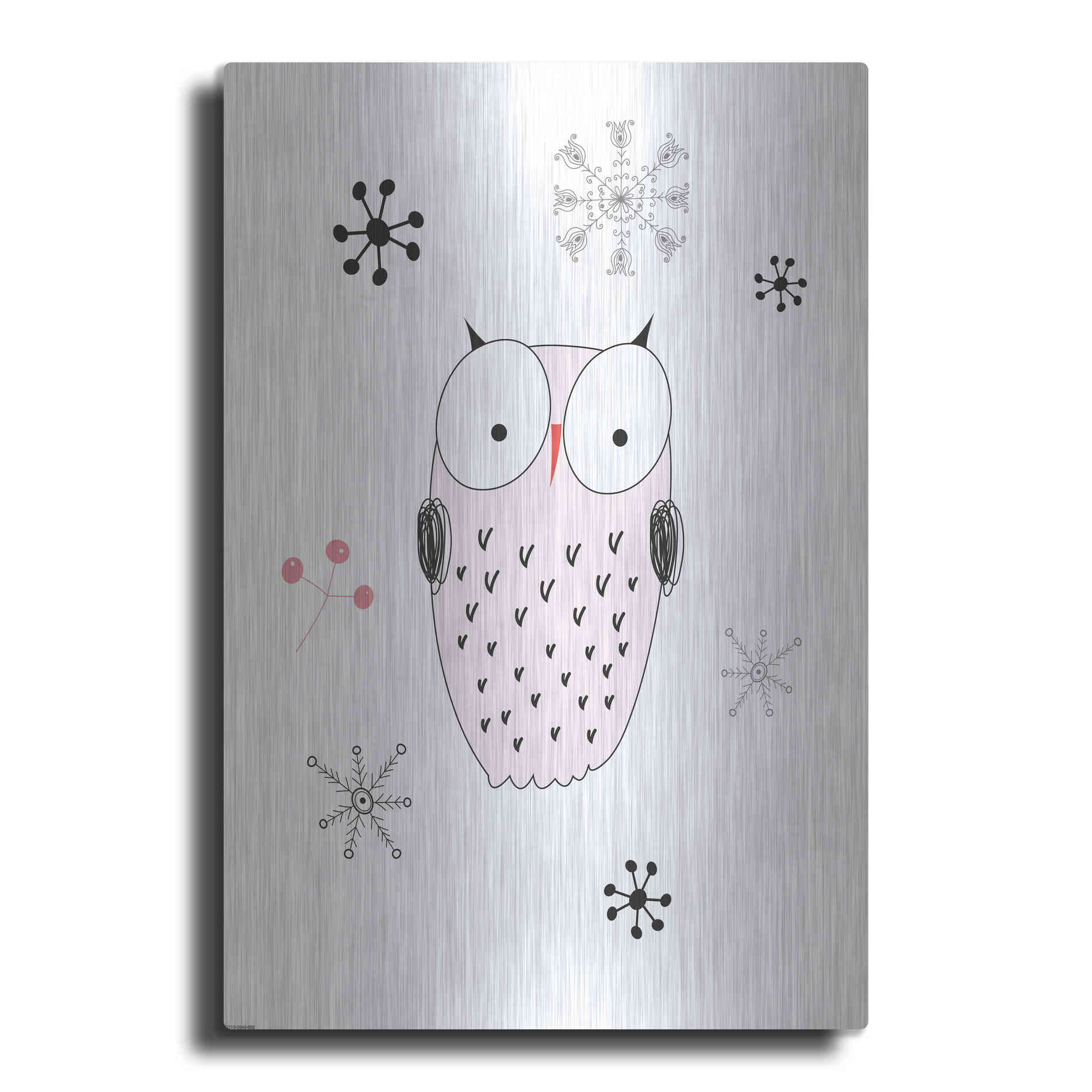 Luxe Metal Art 'Owl III' by GraphINC, Metal Wall Art
