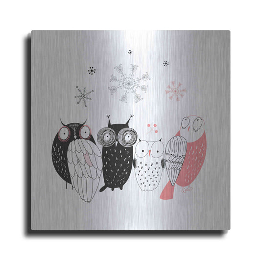 Luxe Metal Art 'Owl IV' by GraphINC, Metal Wall Art