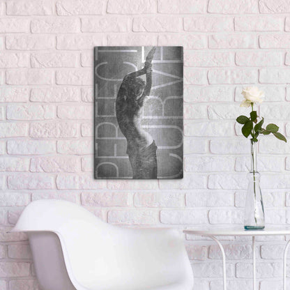 Luxe Metal Art 'Perfect Curve' by GraphINC, Metal Wall Art,16x24