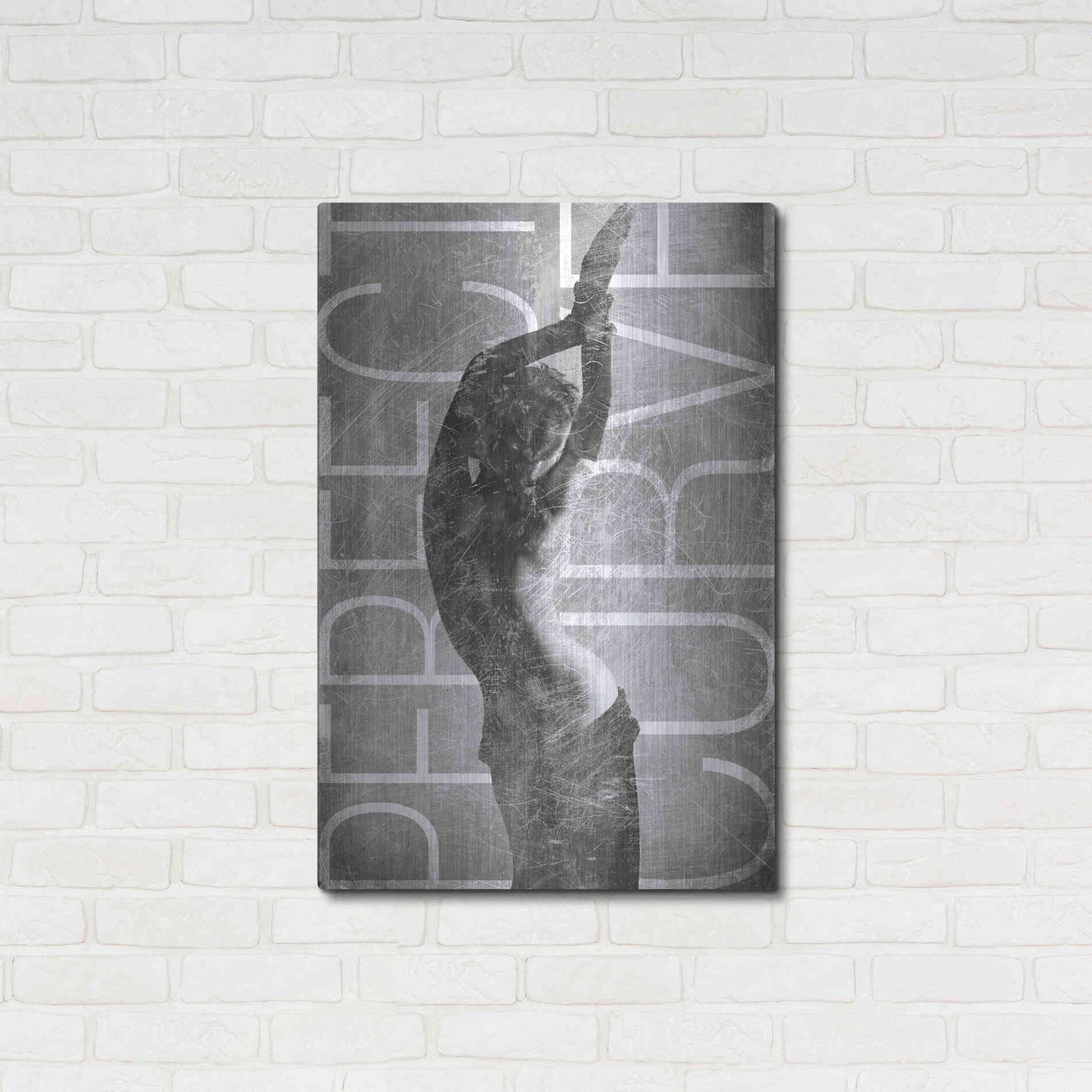 Luxe Metal Art 'Perfect Curve' by GraphINC, Metal Wall Art,24x36