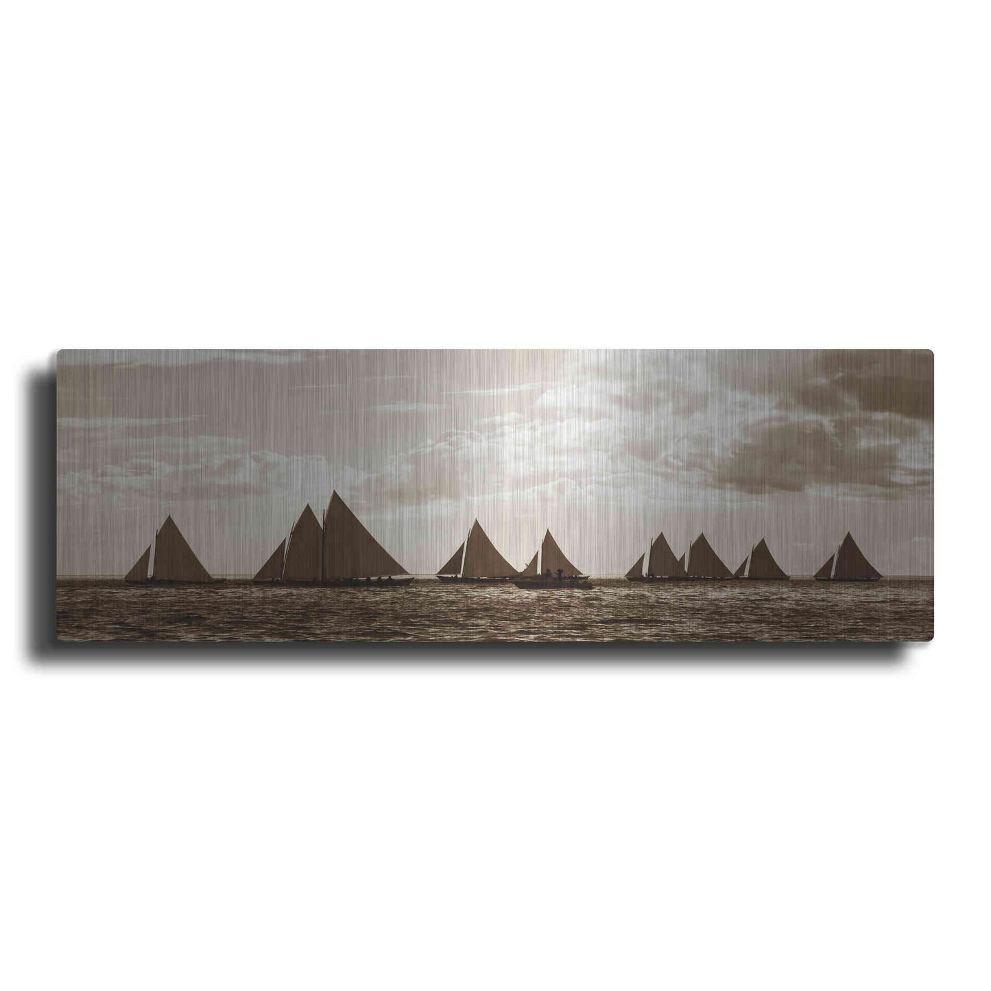 Luxe Metal Art 'Sailboats' by GraphINC, Metal Wall Art