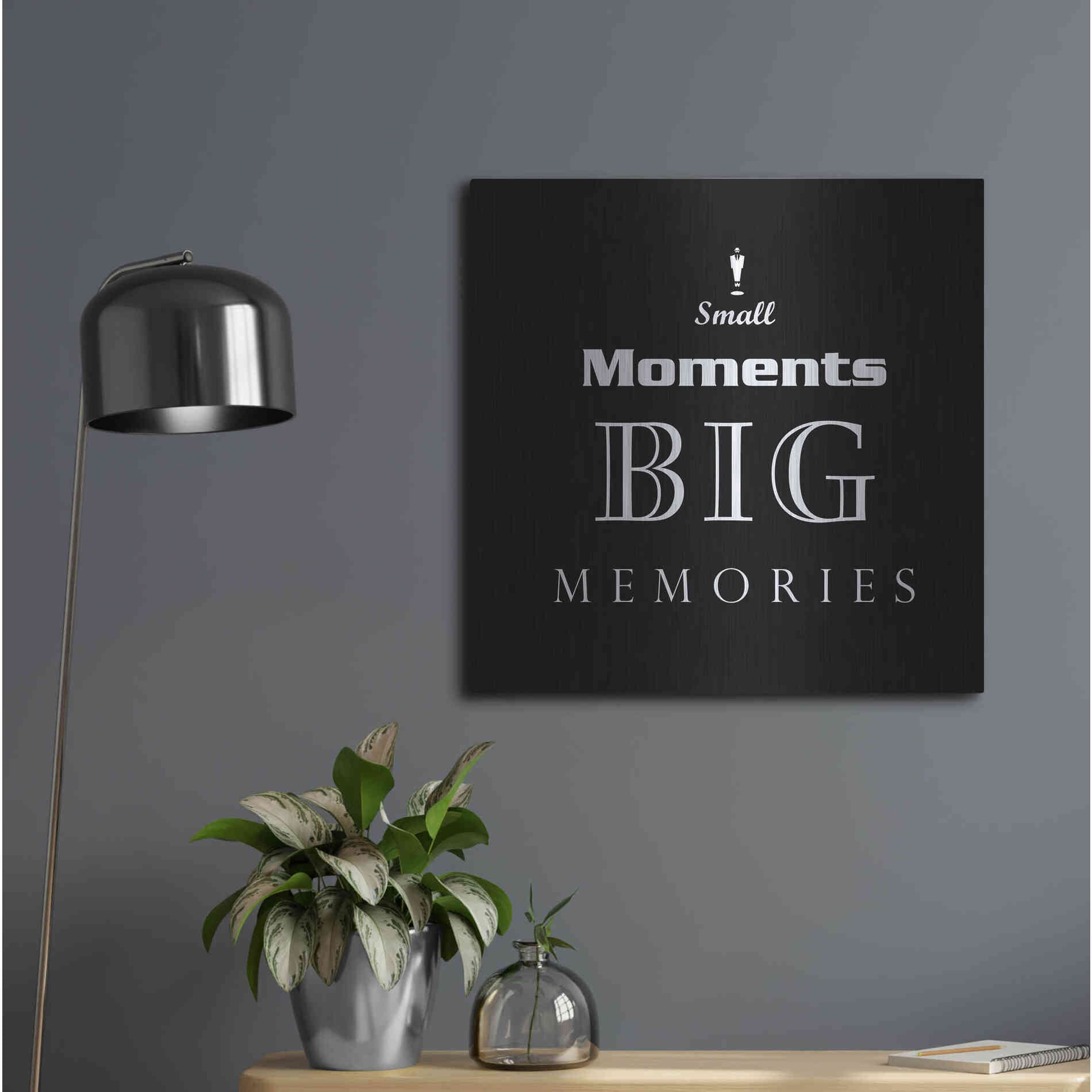 Luxe Metal Art 'Small Moments' by GraphINC, Metal Wall Art,24x24