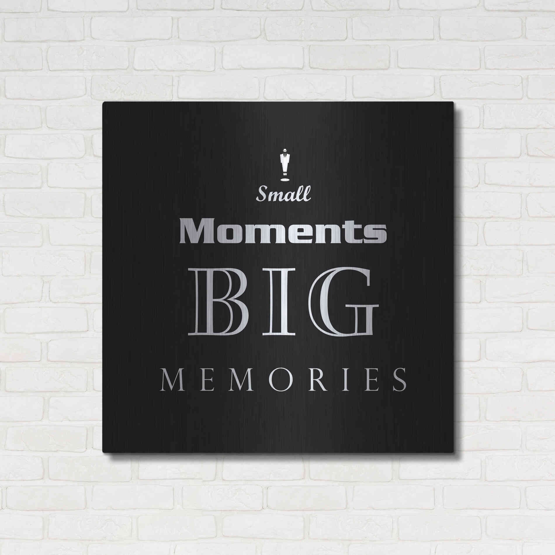 Luxe Metal Art 'Small Moments' by GraphINC, Metal Wall Art,36x36