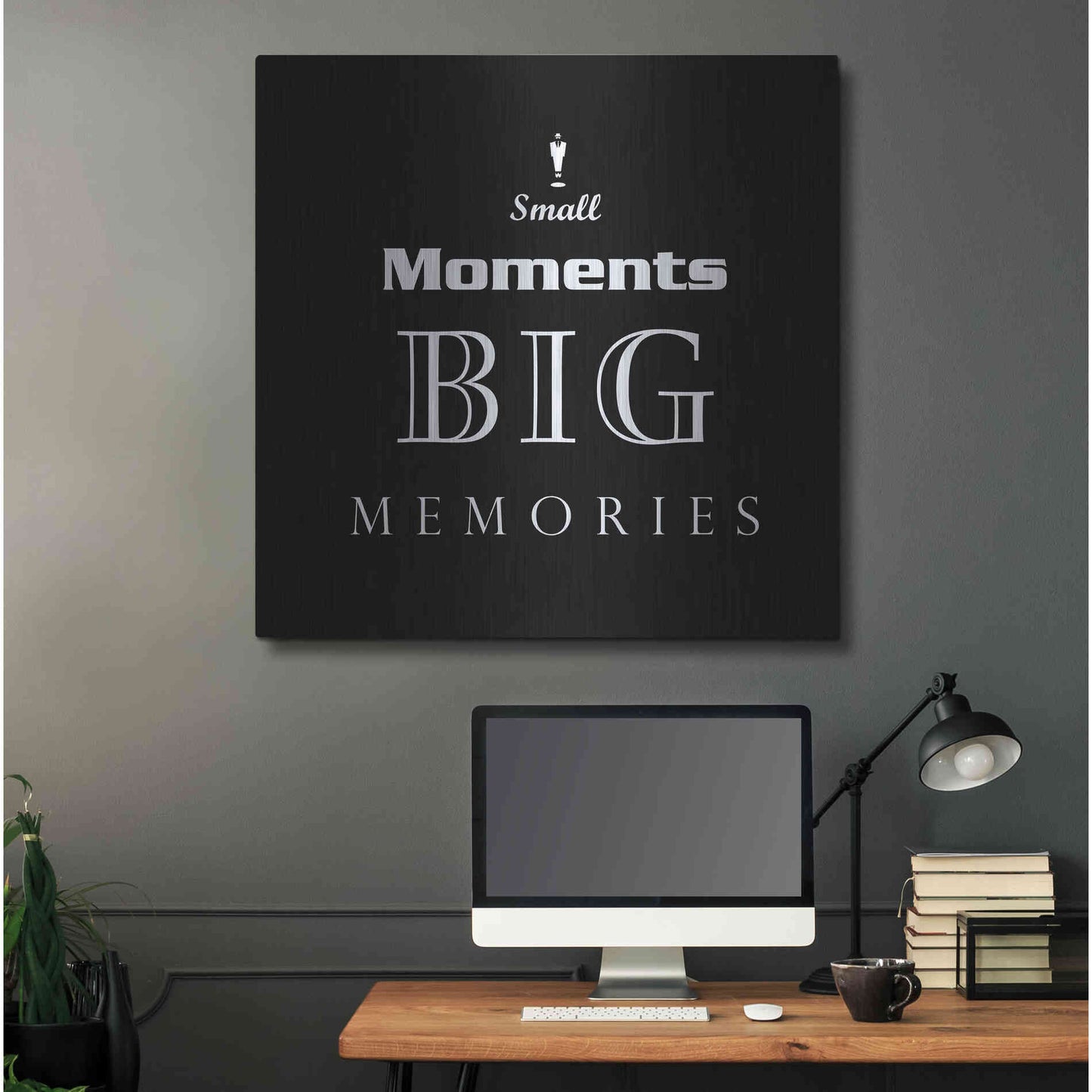 Luxe Metal Art 'Small Moments' by GraphINC, Metal Wall Art,36x36