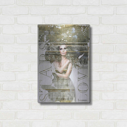 Luxe Metal Art 'Star Lovers' by GraphINC, Metal Wall Art,16x24