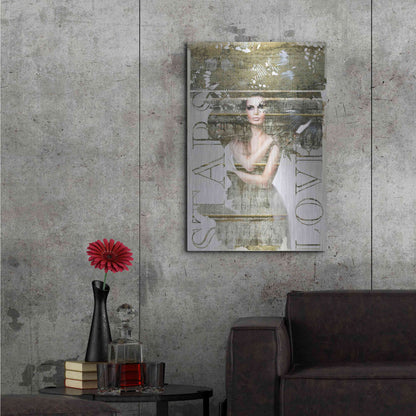 Luxe Metal Art 'Star Lovers' by GraphINC, Metal Wall Art,24x36