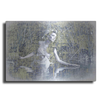 Luxe Metal Art 'Swan Lake' by GraphINC, Metal Wall Art