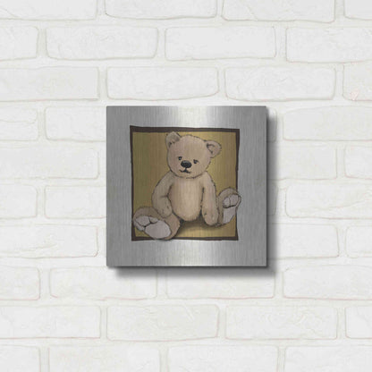 Luxe Metal Art 'Teddy Bear' by GraphINC, Metal Wall Art,12x12