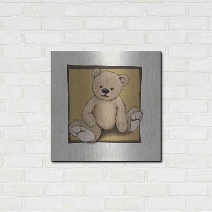 Luxe Metal Art 'Teddy Bear' by GraphINC, Metal Wall Art,24x24