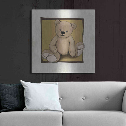 Luxe Metal Art 'Teddy Bear' by GraphINC, Metal Wall Art,36x36