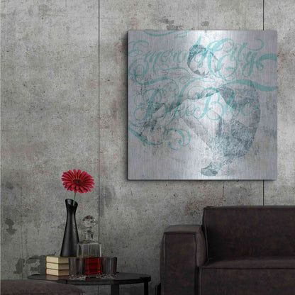 Luxe Metal Art 'What’s Up' by GraphINC, Metal Wall Art,36x36