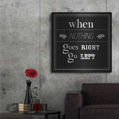 Luxe Metal Art 'When Nothing Goes Right' by GraphINC, Metal Wall Art,36x36